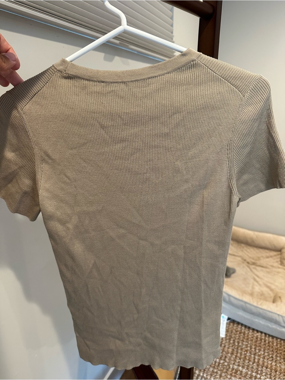 Ralph Lauren Purple Label 100% Silk Rib Knit Short Sleeve Sweater Made in Italy - Picture 7 of 7